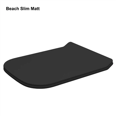 Fekete szögletes WC-ülőke